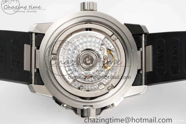 MIROTIME 0805 Aquatimer SS IW3290 RSF 1:1 Best Edition Blue Dial on Black Rubber Strap A Fashionable 7074